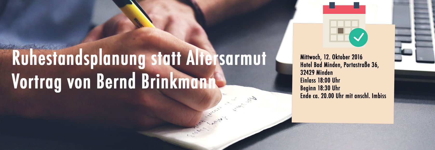 Ruhestandsplanung statt Altersarmut - Bernd Brinkmann